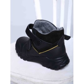 Ботинки Medvejonok Panda 541-23 (26-30) черный нубук